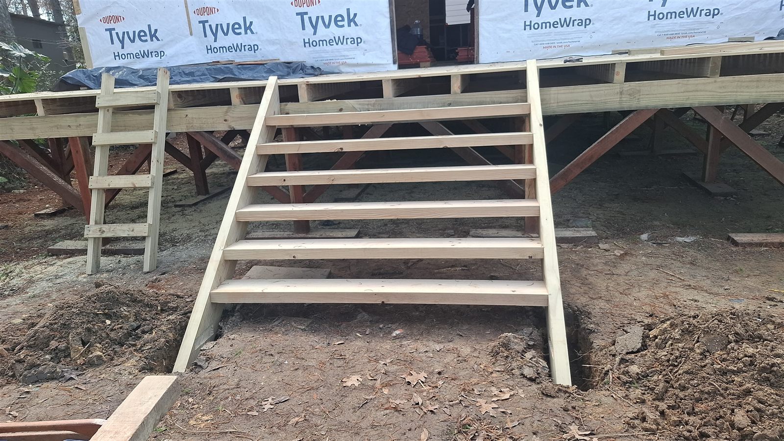 Construcción en madera Isla Delta – exterior paso 13